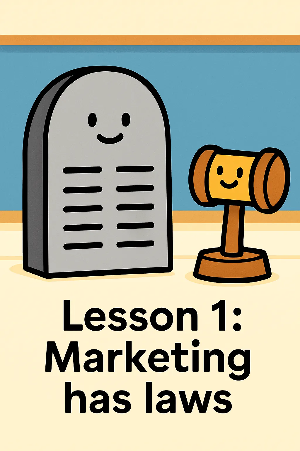 The 22 Immutable Laws of Marketing visual: Lesson 1. Marketing has laws