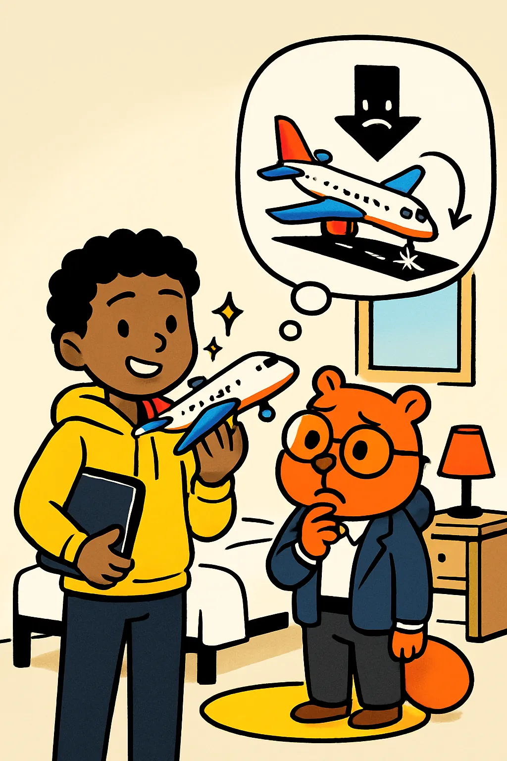 The 22 Immutable Laws of Marketing visual: Imagine building a beautiful airplane, painting it perfectly, then ignoring gravity and wondering why it crashes on take