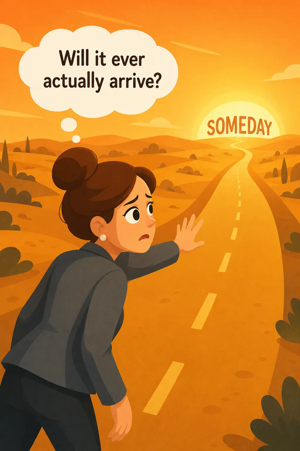 The 4-Hour Workweek preview: But that someday keeps drifting further away, and she's starting to wonder if it'll ever actually arrive at all.