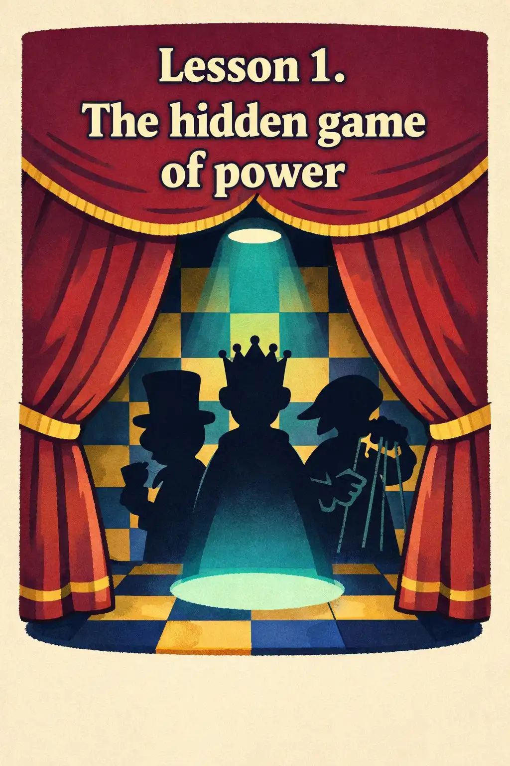 The 48 Laws of Power visual: Lesson 1. The hidden game of power