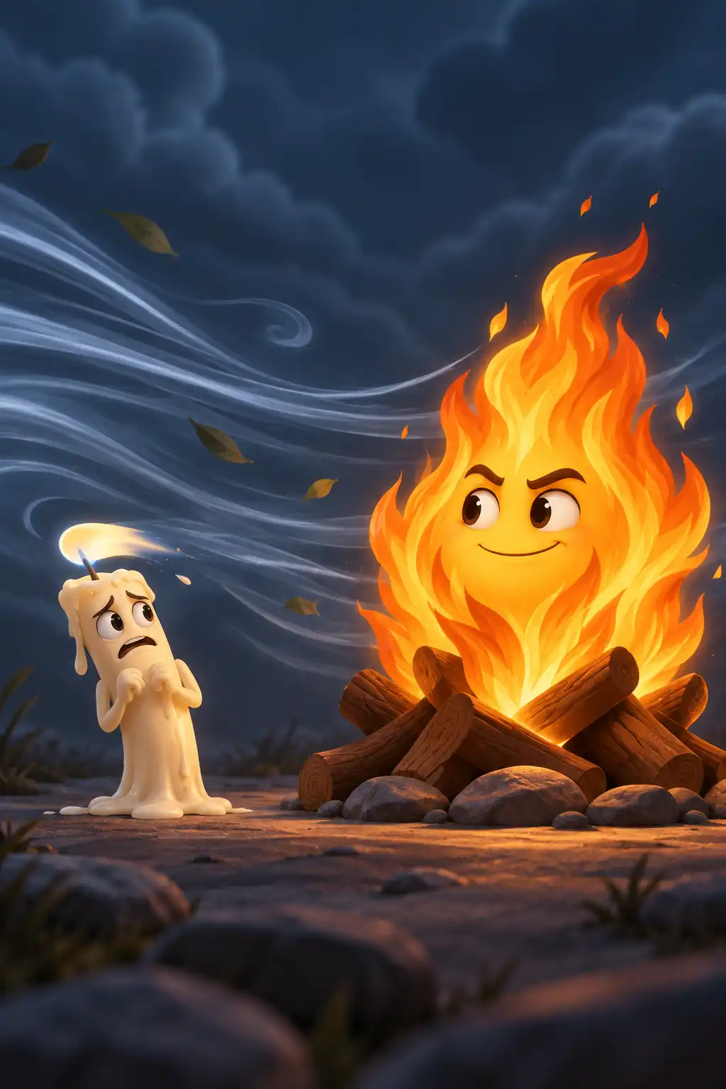 Antifragile preview: Here's Taleb's favorite image. Wind blows out a candle, but the same wind feeds a fire. Same gust, opposite outcomes. Th