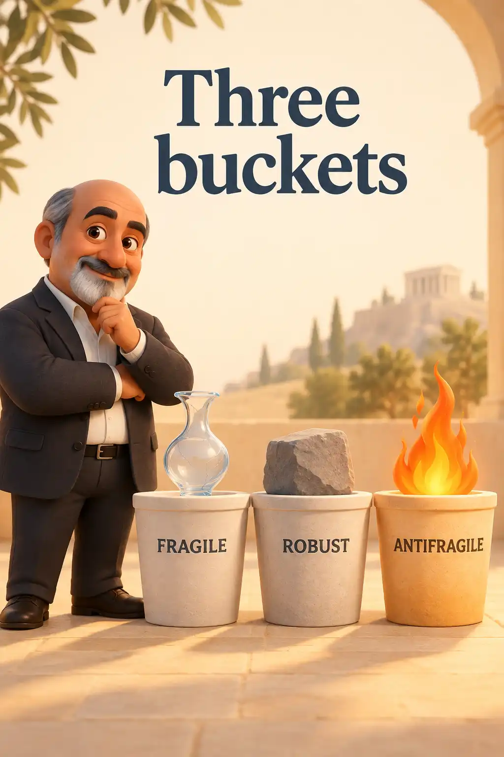 Antifragile preview: Taleb, a former options trader turned philosopher, sorts everything into three buckets. Fragile things break under stres