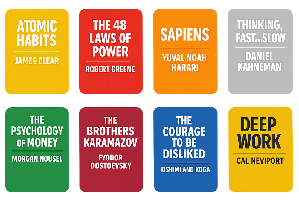 Popular book cover collage