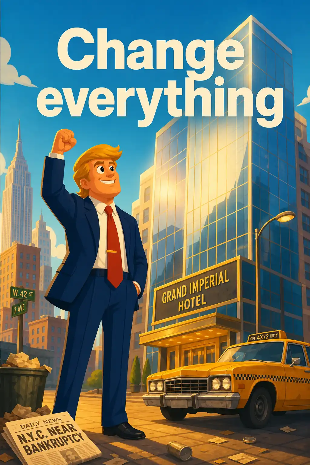 Trump: The Art of the Deal preview: In 1976, a young developer from Queens placed a bet on a crumbling, money-losing hotel in a nearly bankrupt city. He was
