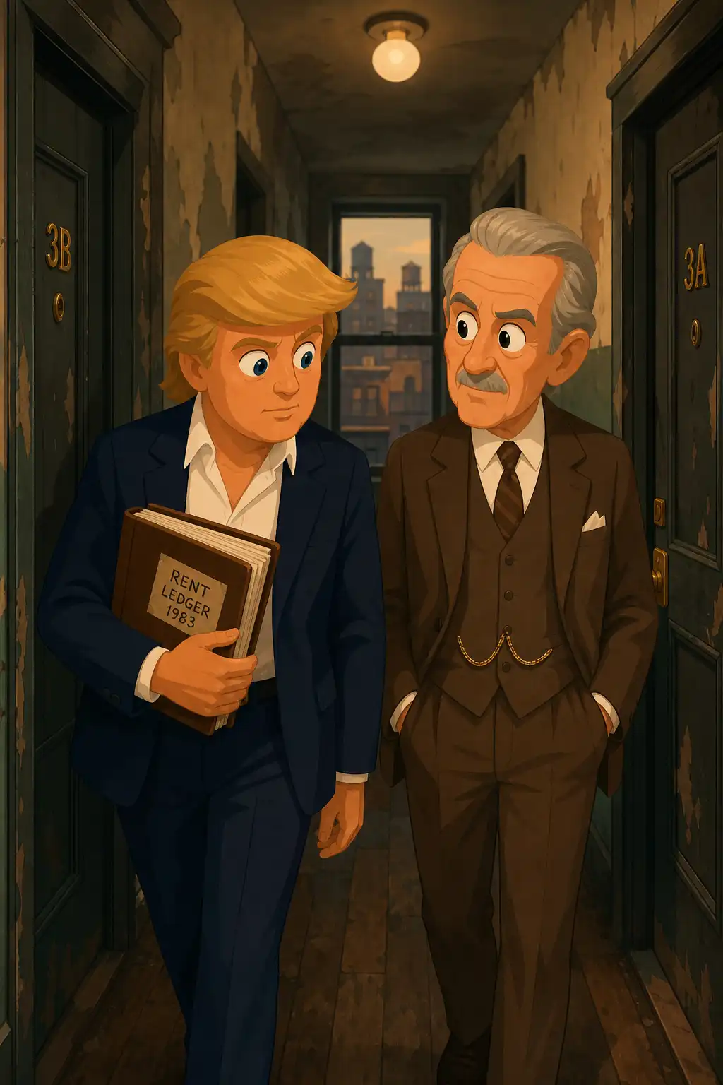 Trump: The Art of the Deal preview: Donald learned the business working beside his father, collecting rents in tough neighborhoods. The work was physically