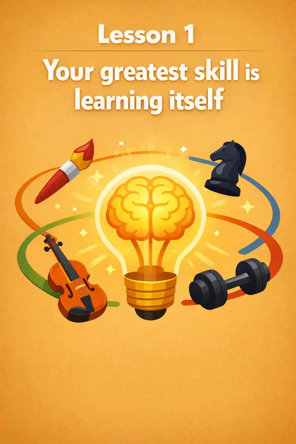 The Art of Learning visual: Lesson 1. Your greatest skill is learning itself
