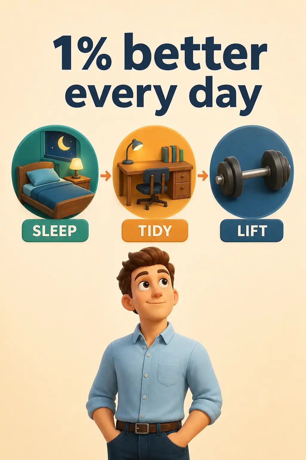 Atomic Habits preview: In college, he was still recovering. So instead of chasing big wins, he built small habits. Sleeping early. Tidying his 