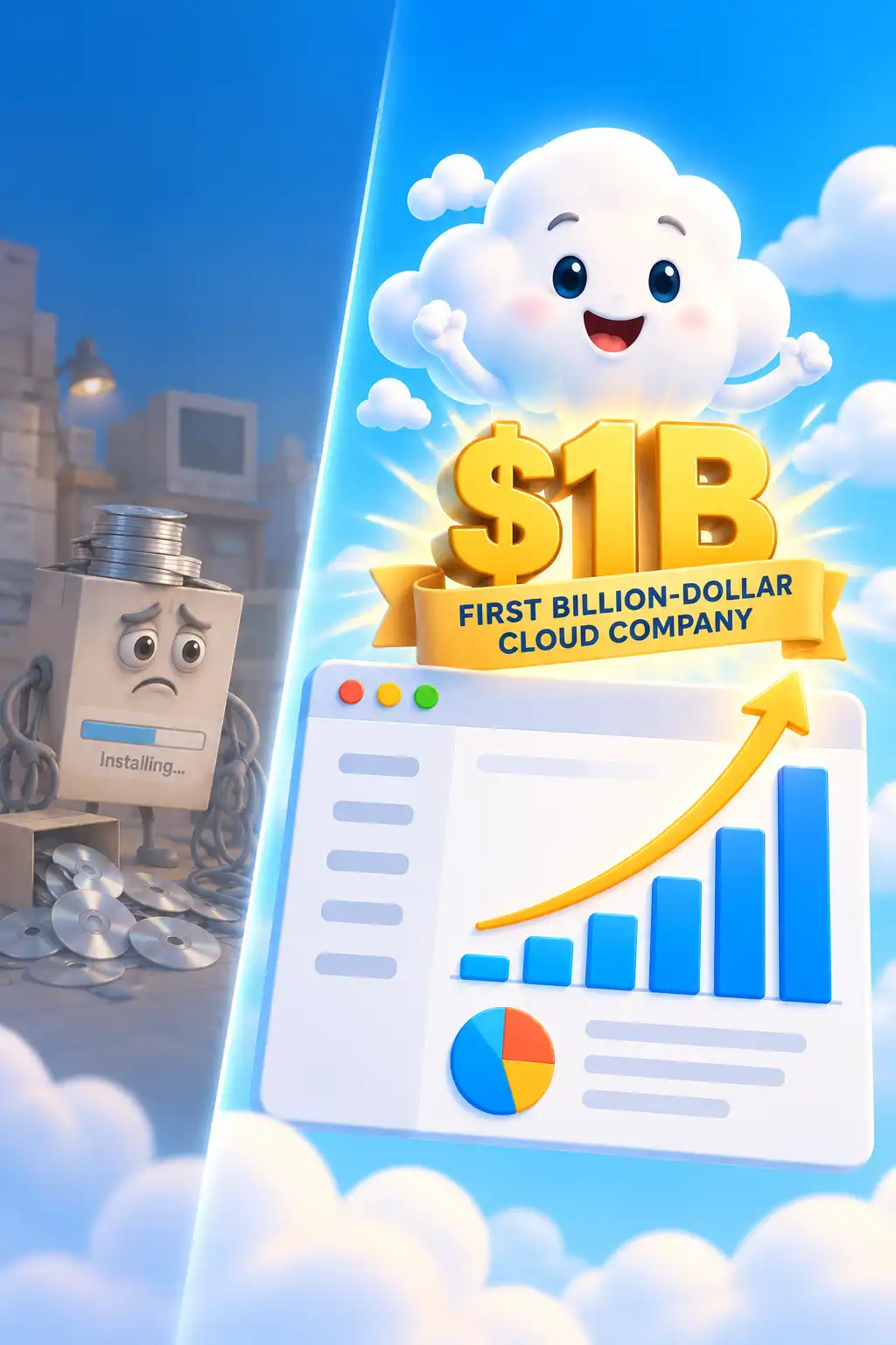 Behind The Cloud preview: His idea sounded insane at the time. Deliver business software over the internet like a website. No CDs, no installation