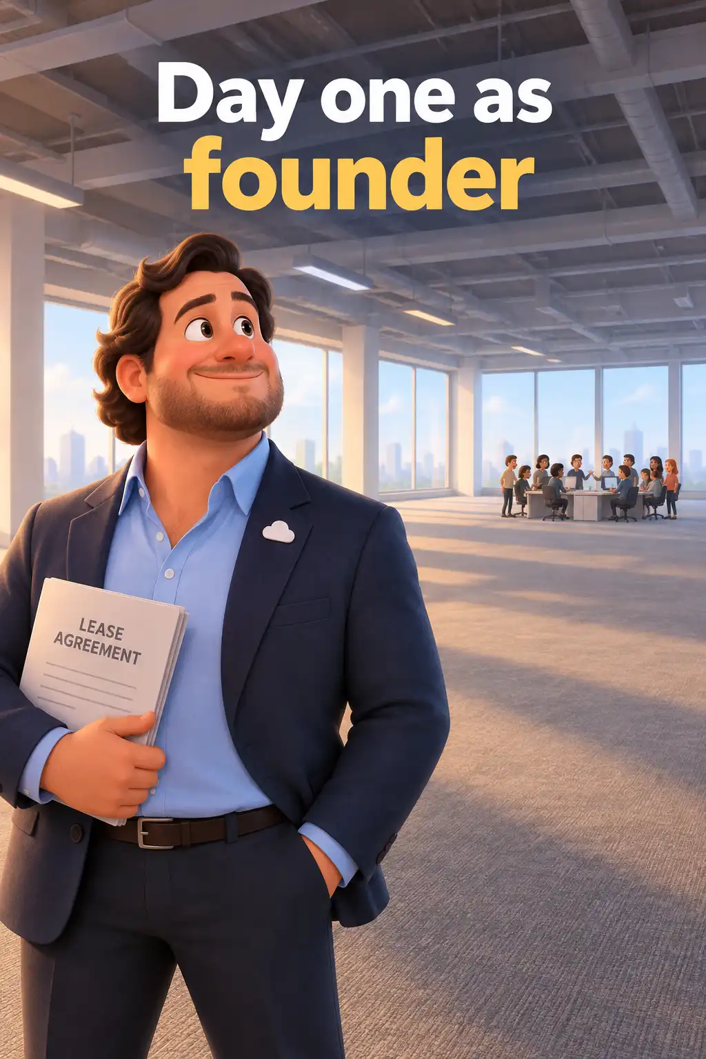 Behind The Cloud preview: Here's the lesson everyone misses. On his first full day as a founder, Benioff leased nearly eight thousand square feet 