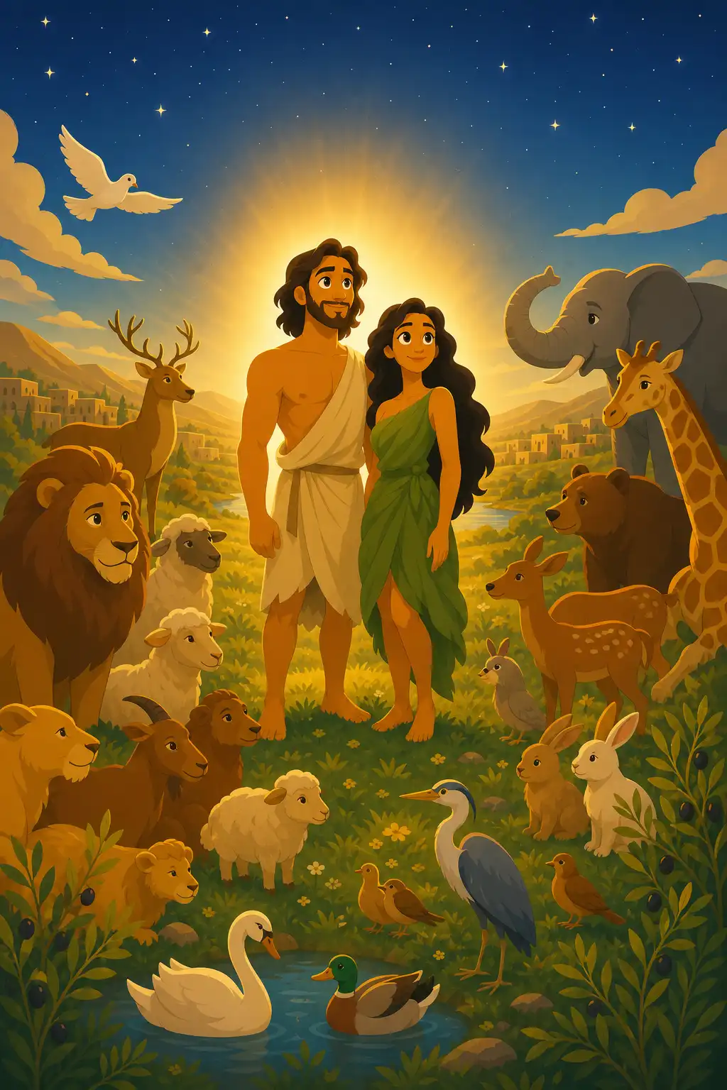 Genesis (Bible Book 1) preview: Then comes the centerpiece. God makes humanity in his own image, male and female, and gives them authority over every li