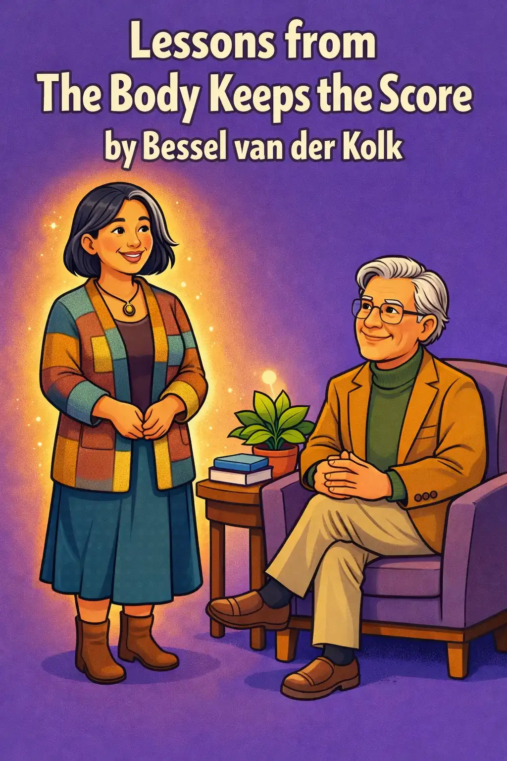 The Body Keeps the Score visual: "The Body Keeps the Score" by Bessel van der Kolk reveals how trauma physically reshapes the brain and the body, and mor