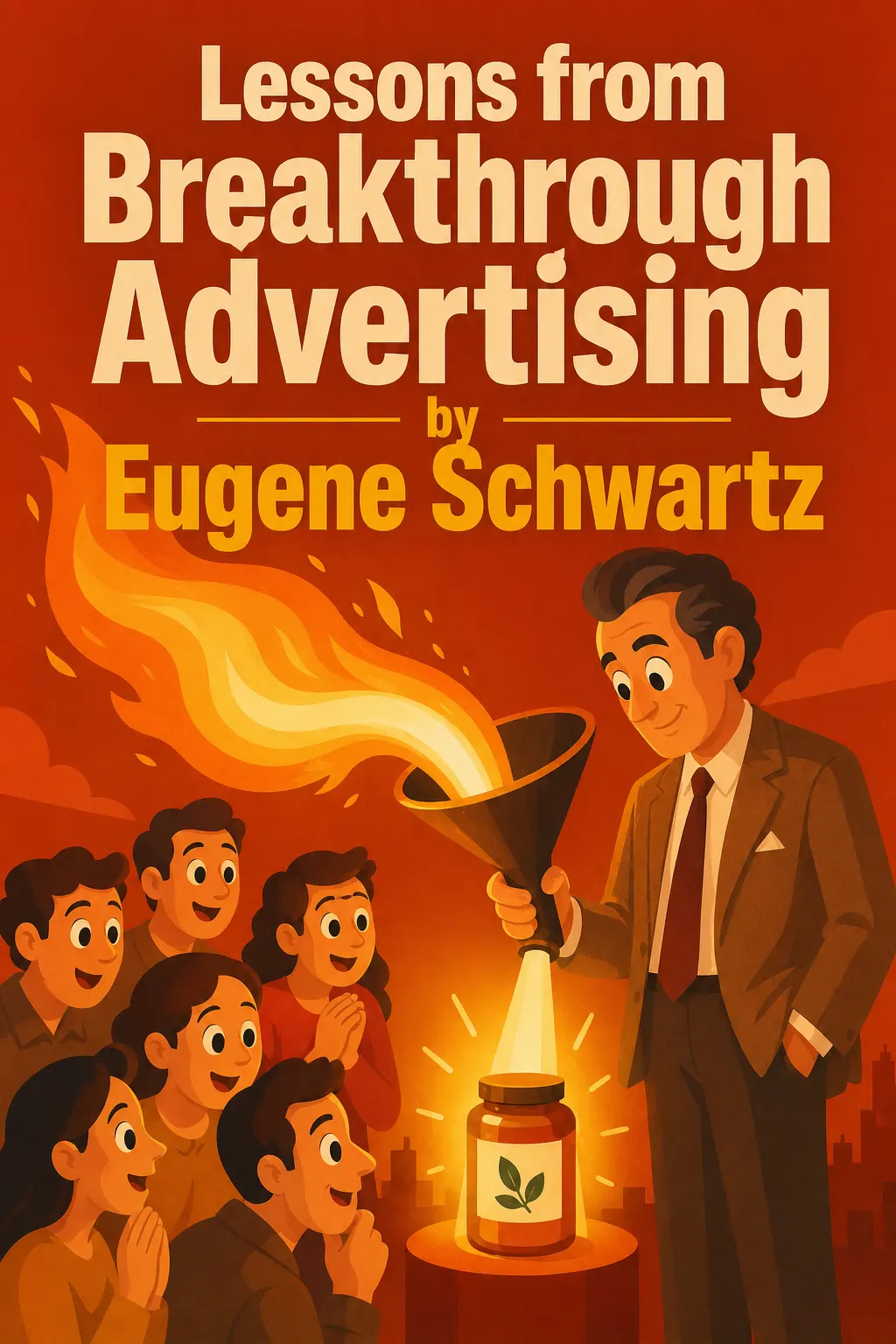 Breakthrough Advertising visual: Breakthrough Advertising by Eugene Schwartz is a legendary guide to creating markets by channeling the desires already b