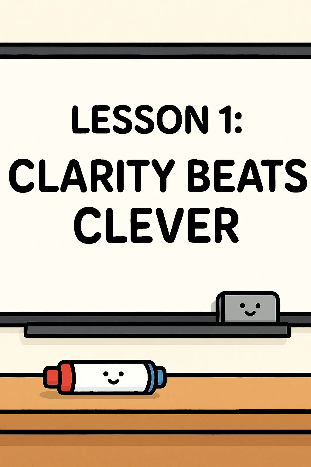 Building a StoryBrand visual: Lesson 1. Clarity Beats Clever