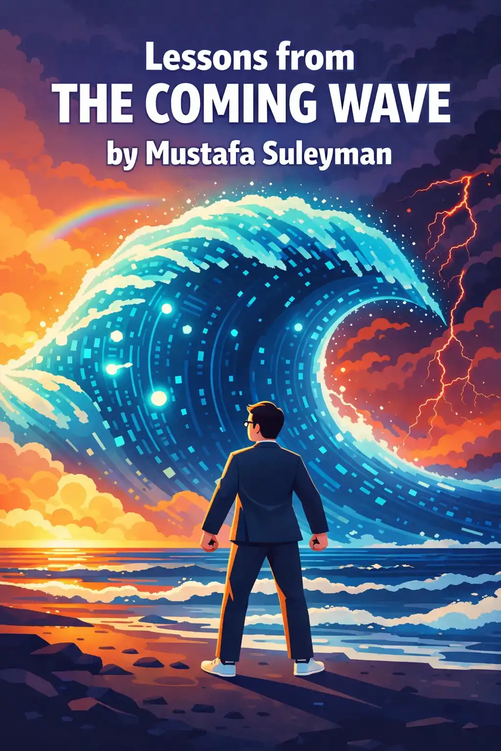 The Coming Wave visual: In The Coming Wave, Mustafa Suleyman explains how AI and synthetic biology are about to reshape everything, and why keep