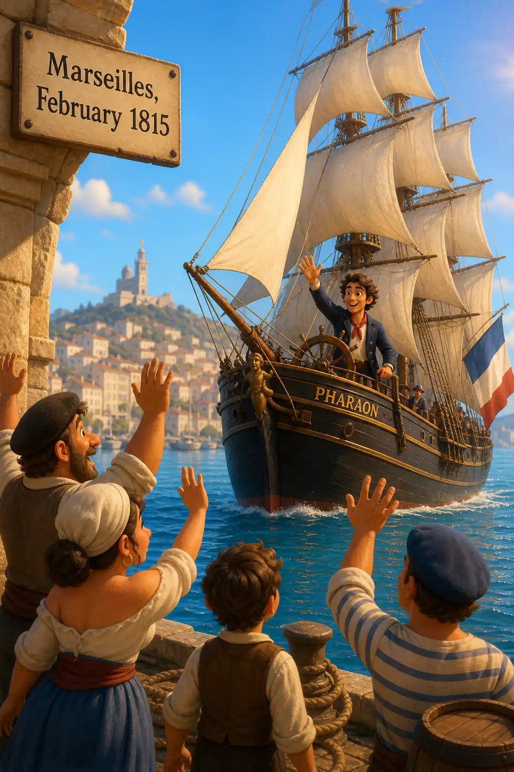 The Count of Monte Cristo (Volume 1) preview: It is February 1815, and the ship Pharaon glides into the harbor of Marseilles. At the helm stands Edmond Dantès, a nine