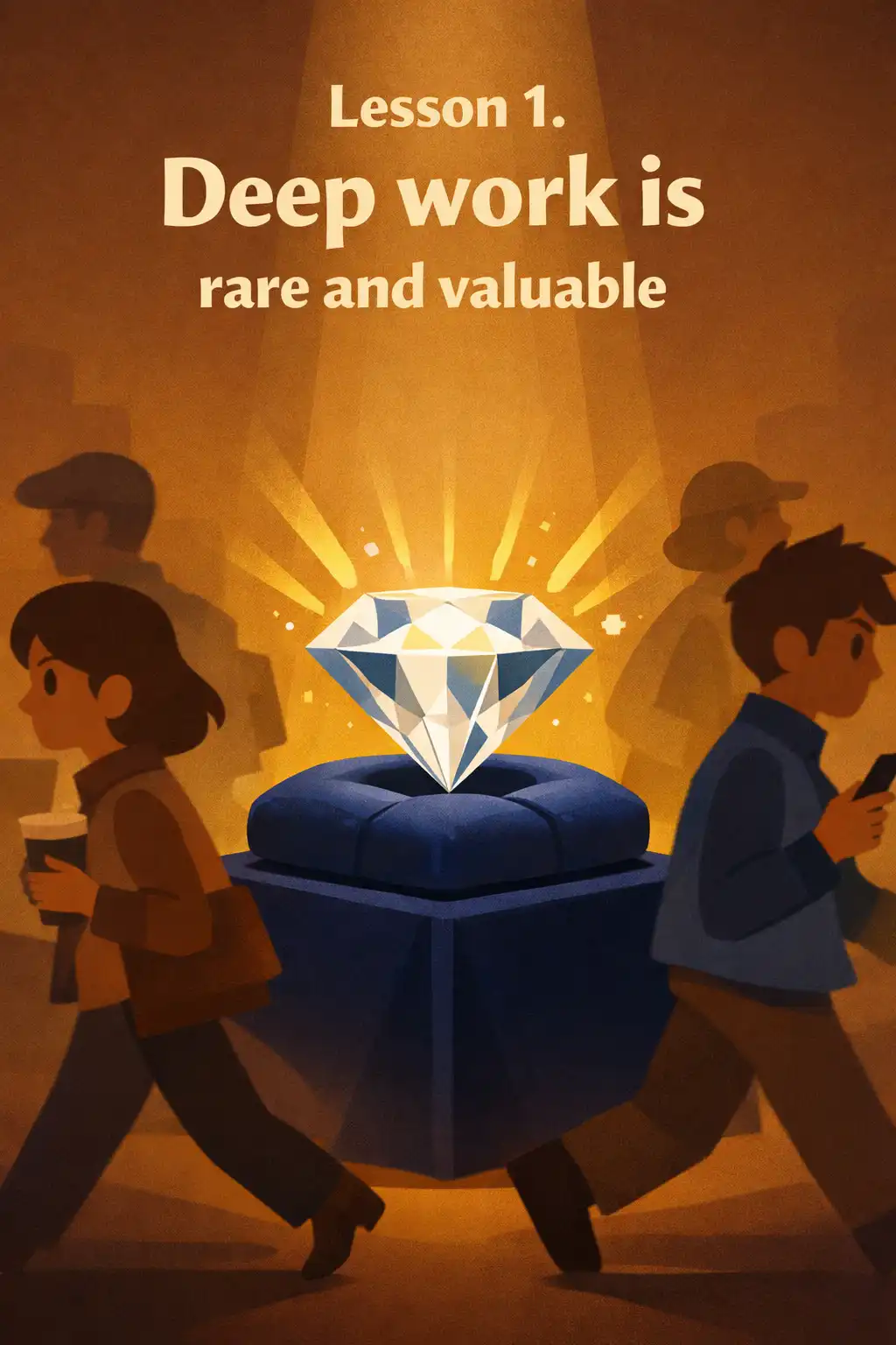 Deep Work visual: Lesson 1. Deep work is rare and valuable