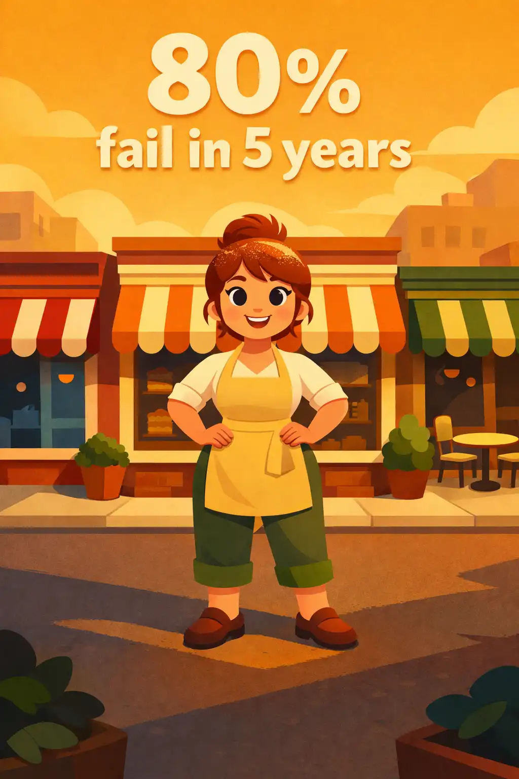 The E-Myth Revisited visual: Over eighty percent of small businesses fail within their first five years. And the reason has almost nothing to do with