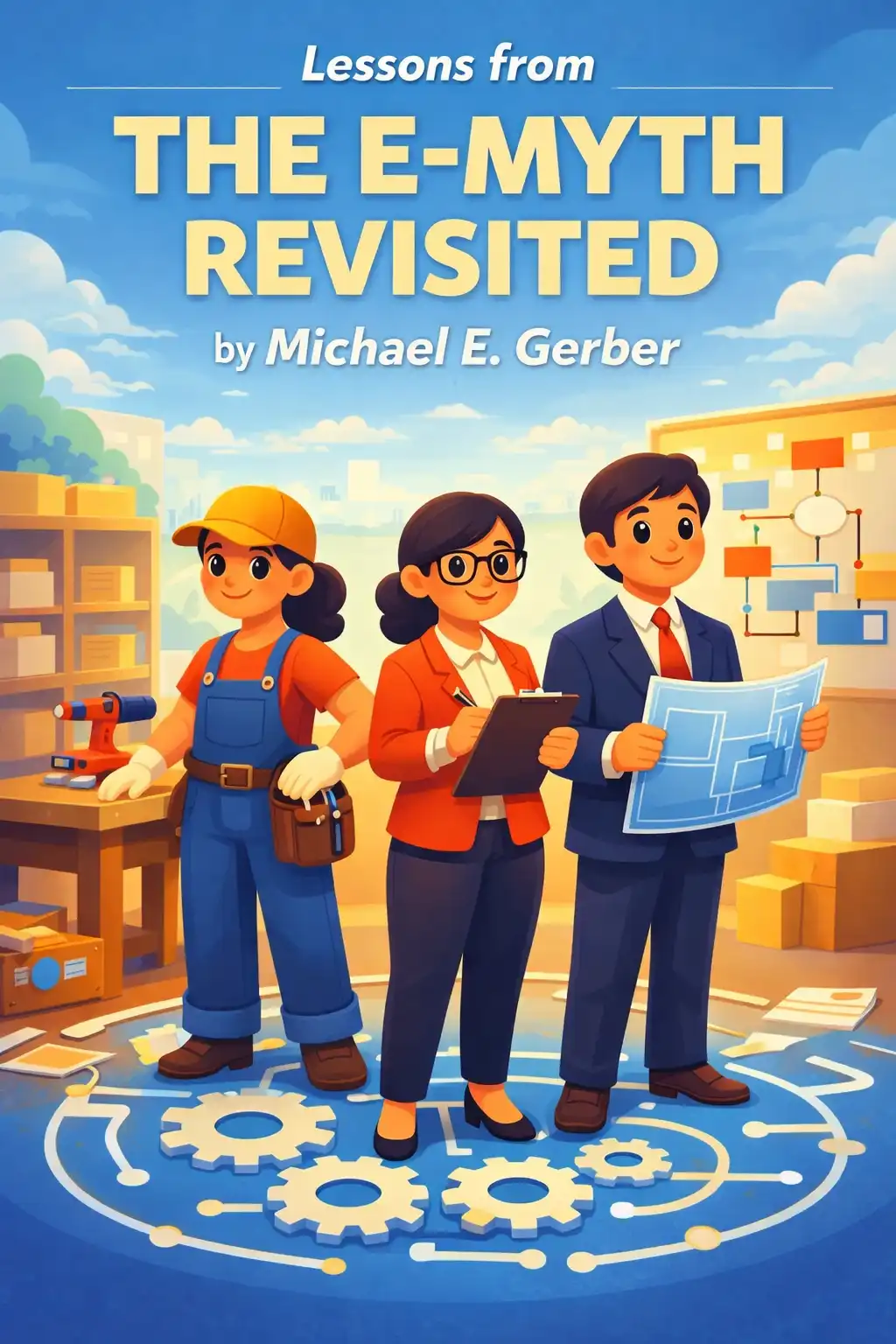 The E-Myth Revisited visual: "The E-Myth Revisited" by Michael E. Gerber explains why most small businesses fail, and it offers a proven system to bu