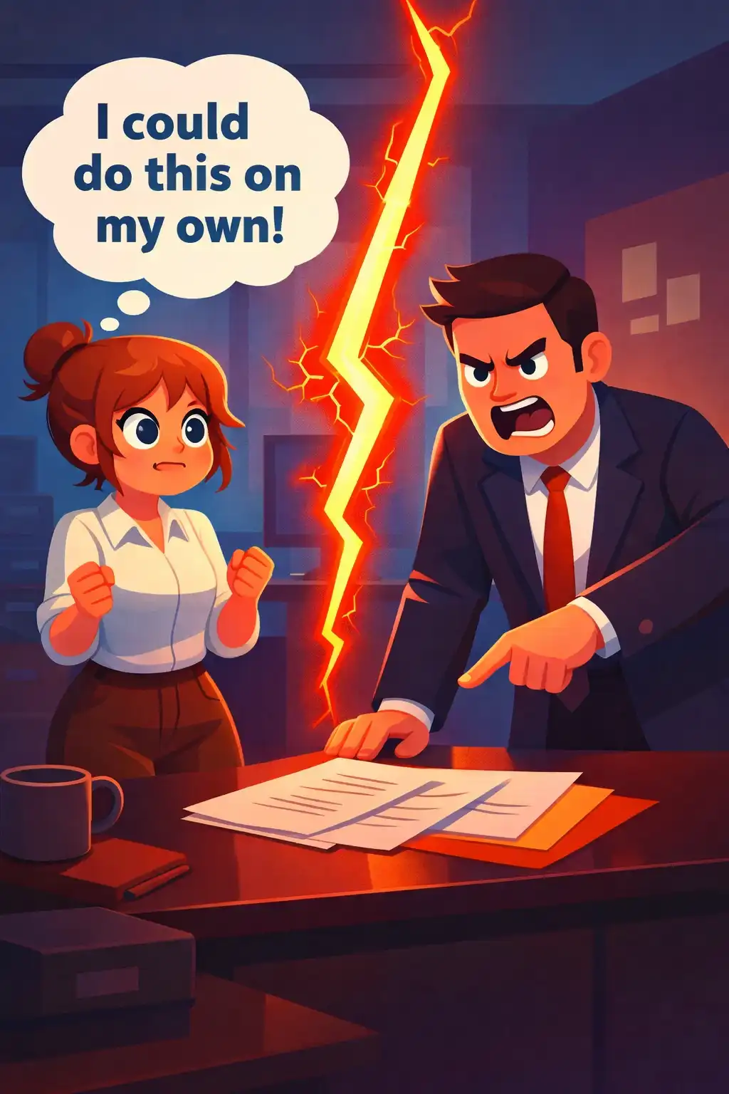 The E-Myth Revisited preview: One morning, her boss criticizes her work unfairly, and a thought hits her like lightning. "I could do this so much bett