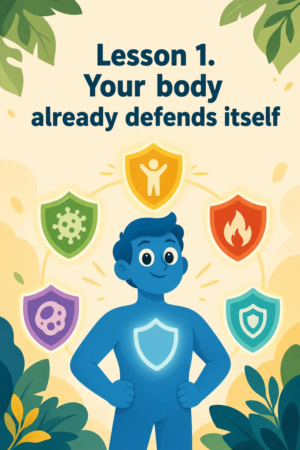 Eat to Beat Disease visual: Lesson 1. Your body already defends itself