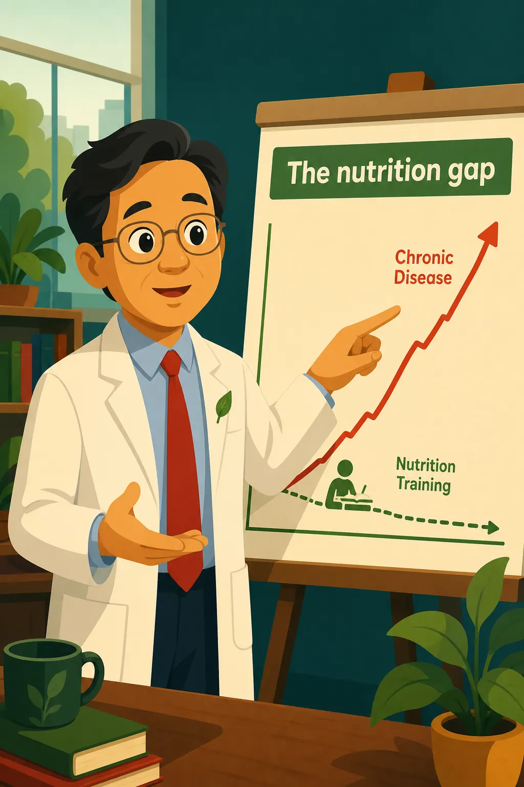 Eat to Beat Disease preview: That gap is exactly what Dr. William Li noticed too. Most physicians get almost no nutrition training, even as chronic d