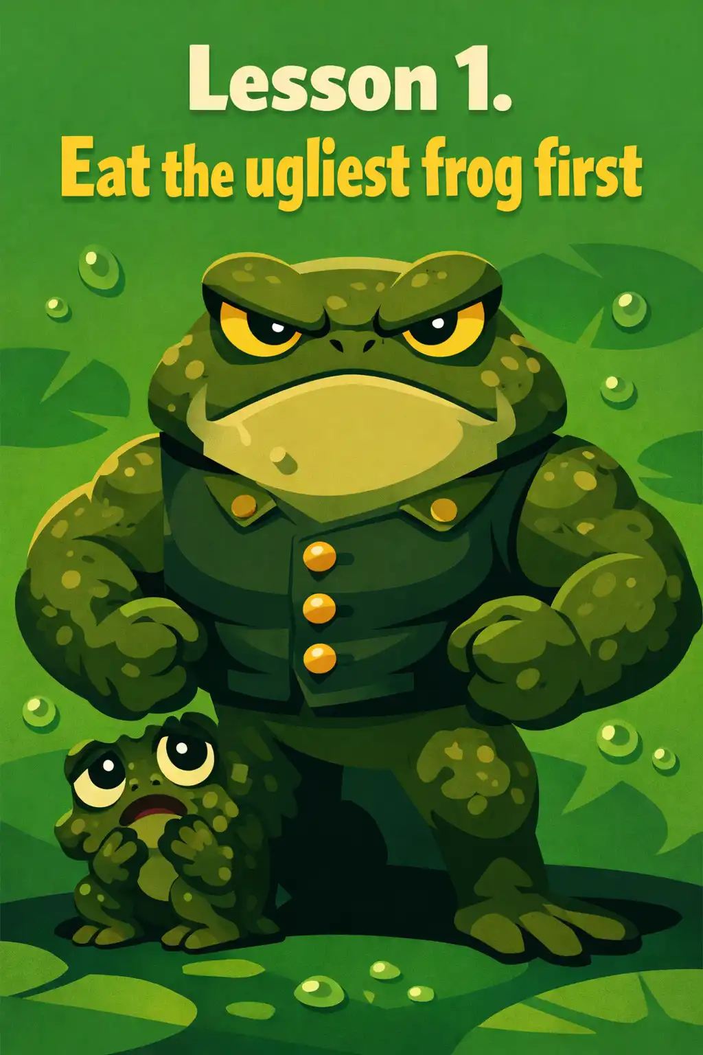 Eat That Frog! visual: Lesson 1. Eat the ugliest frog first