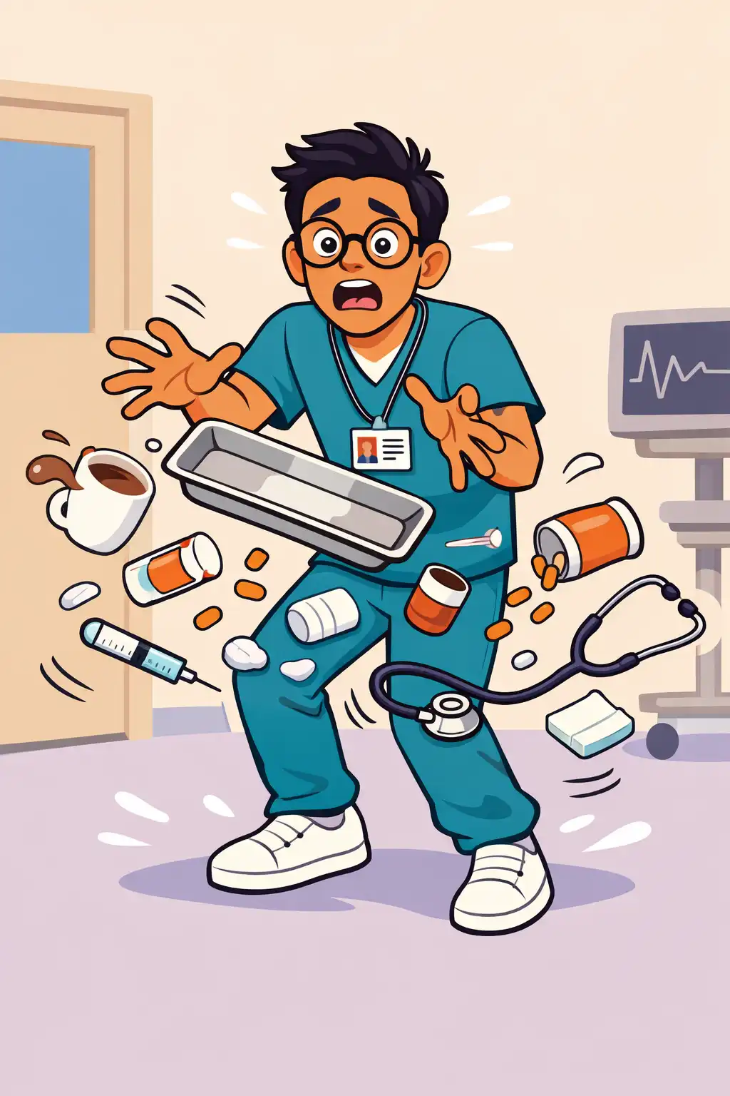 Feel-Good Productivity preview: In the panic, he drops a tray. Everything spills. In that moment he realizes his old plan, just work harder, has stopped