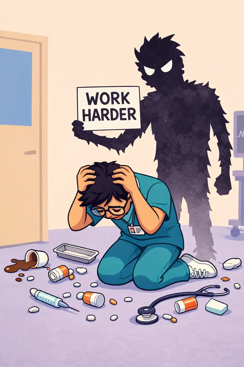 Feel-Good Productivity preview: In the panic, he drops a tray. Everything spills. In that moment he realizes his old plan, just work harder, has stopped
