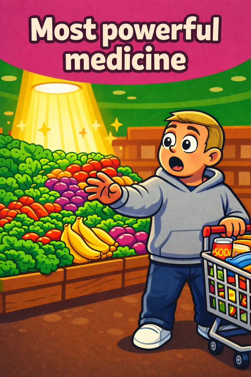 Fiber Fueled visual: What if the most powerful medicine on the planet was already sitting in the produce aisle, and almost nobody was eating 