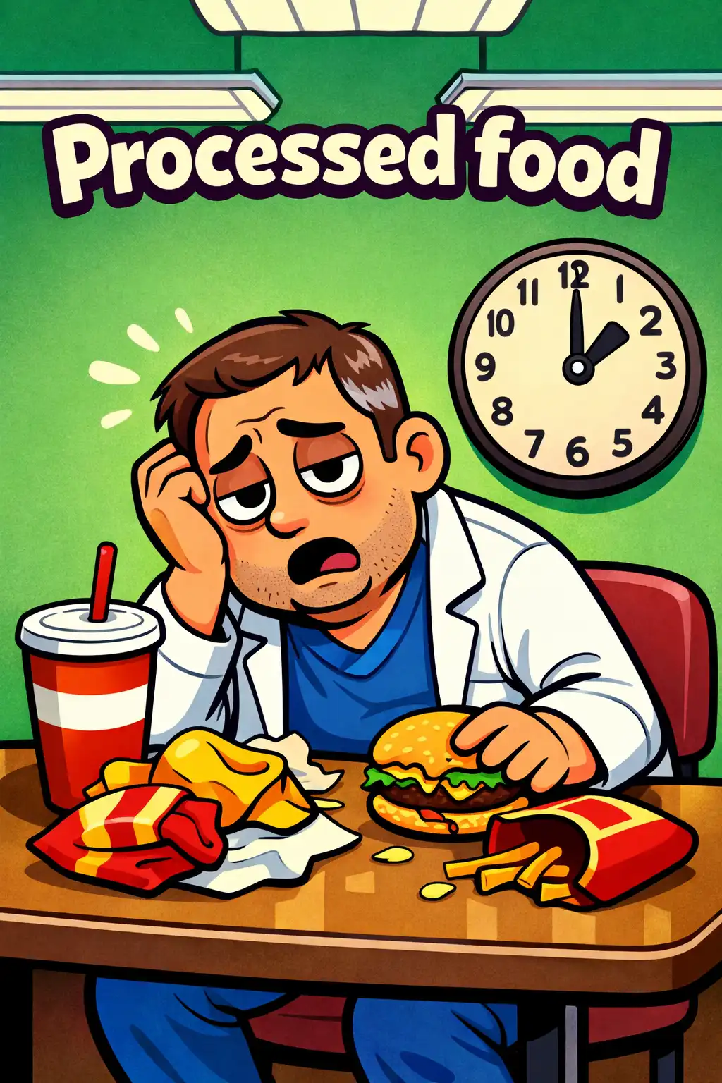 Fiber Fueled visual: Picture a gastroenterologist nearly fifty pounds overweight, surviving on processed food through years of medical school