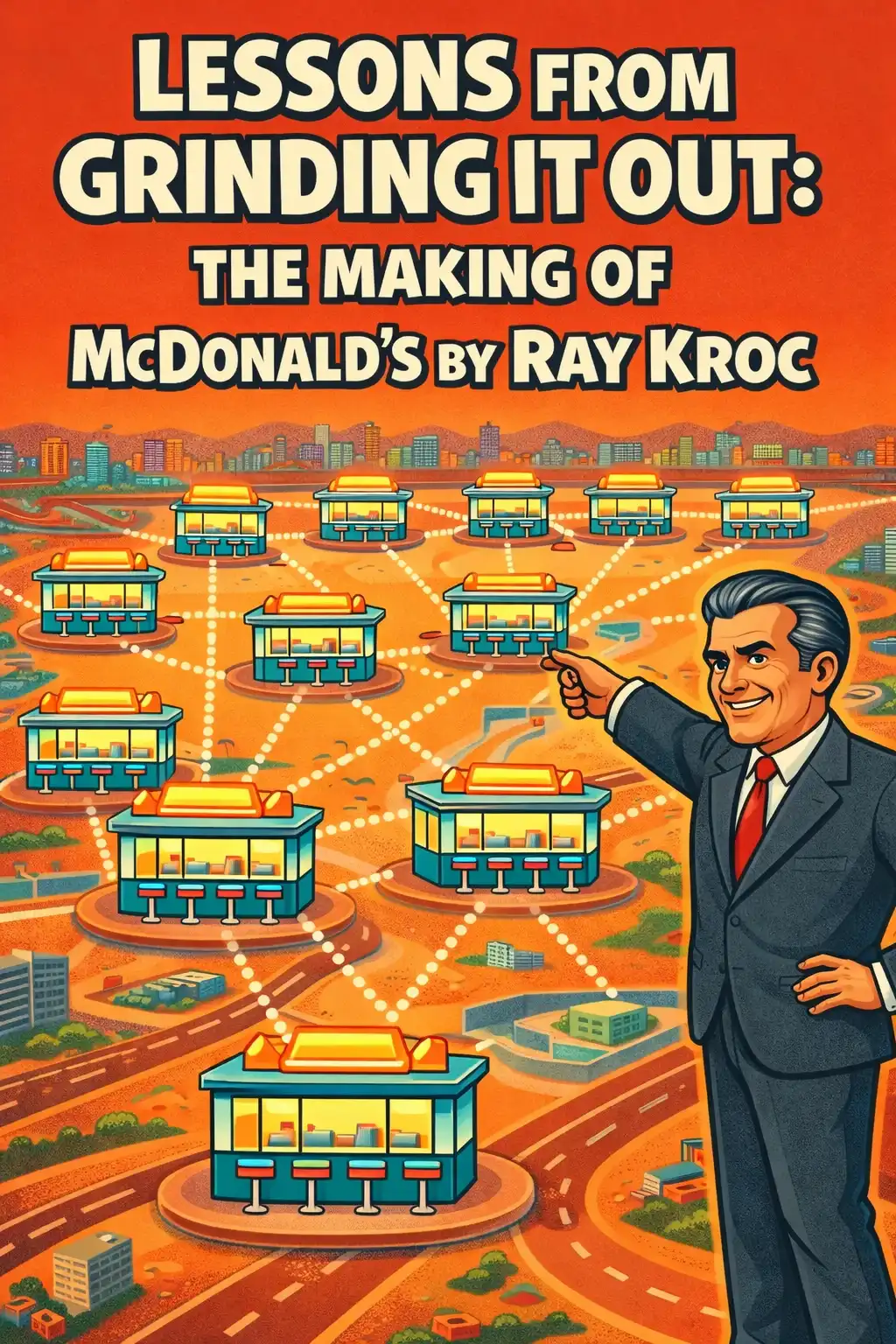 Grinding It Out: The Making of McDonald's visual: Grinding It Out by Ray Kroc is the story of a stubborn salesman who scaled one brilliant restaurant system into McDonald
