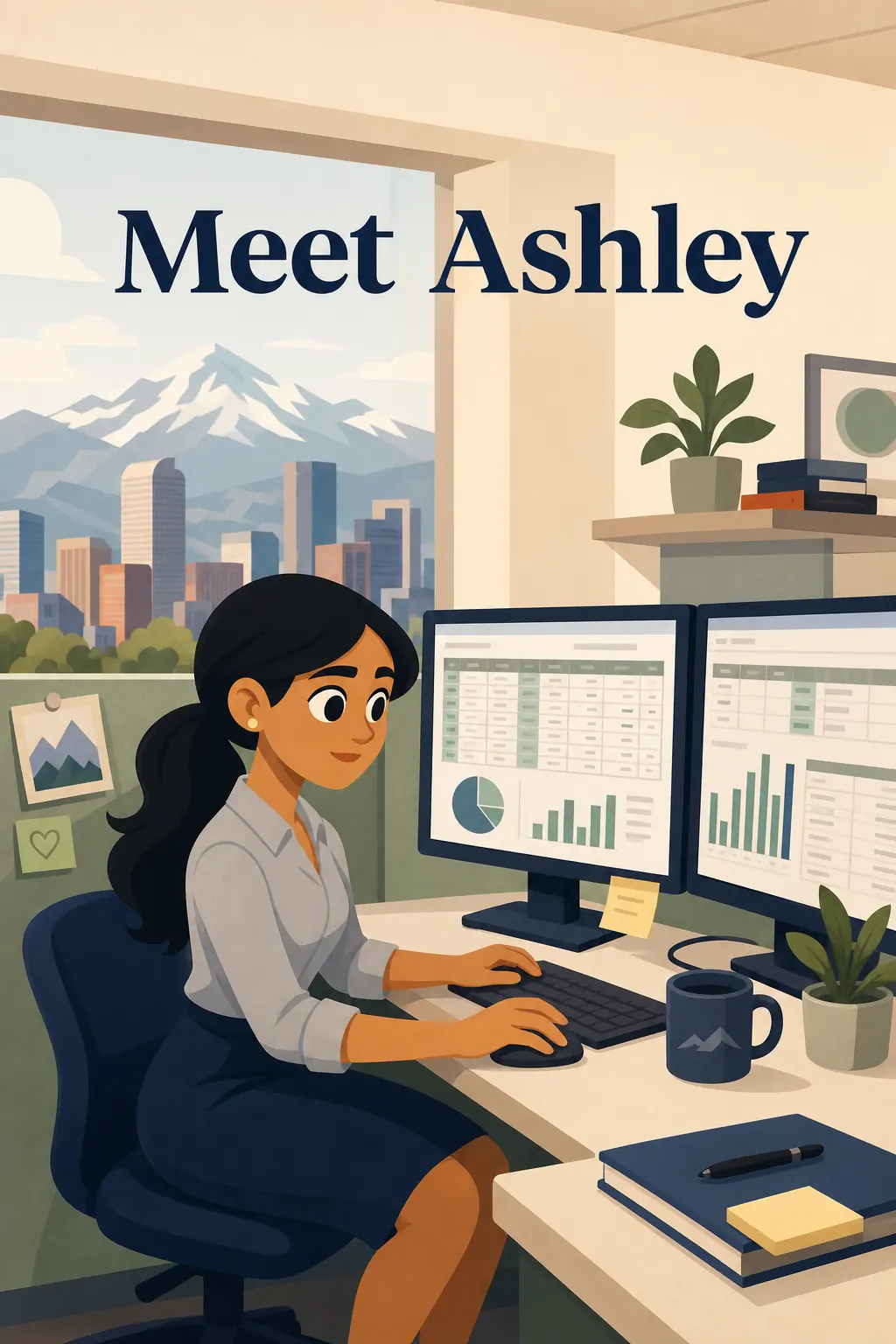 How To Win Friends and Influence People visual: Meet Ashley. She's a brilliant marketing analyst at a Denver software company, but her review just confirmed what she'd 