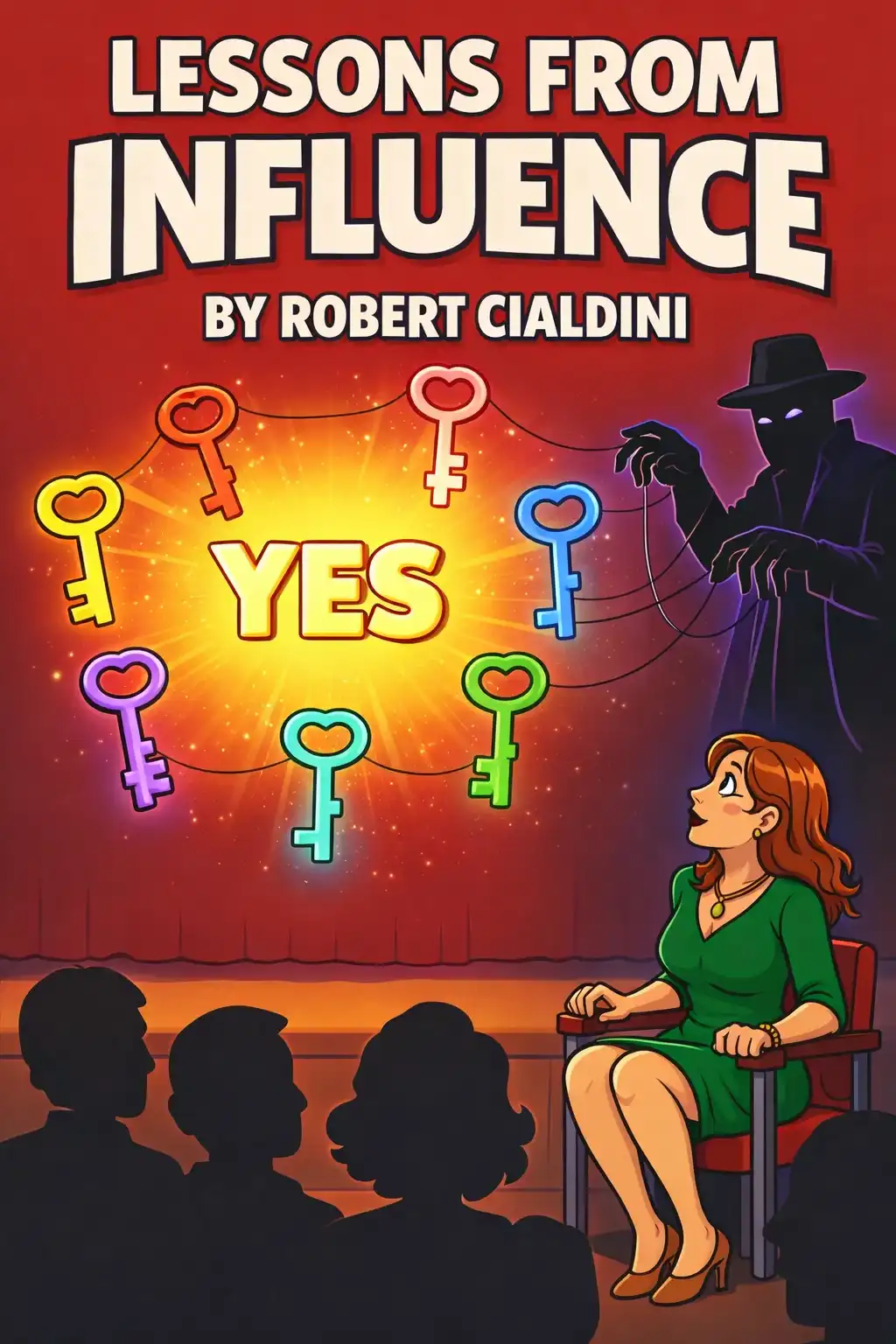 Influence visual: "Influence" by Robert Cialdini reveals the seven powerful principles of persuasion that shape nearly every "yes" we give