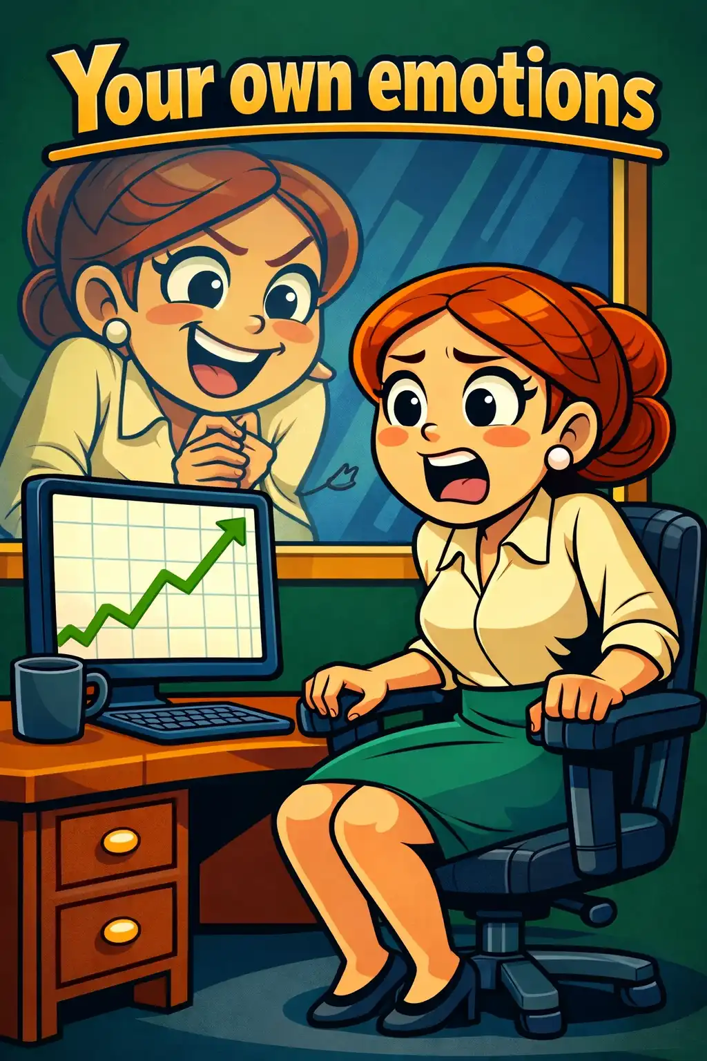 The Intelligent Investor visual: What if the biggest threat to your money isn't a market crash? What if it's your own emotions and the stories you tell y