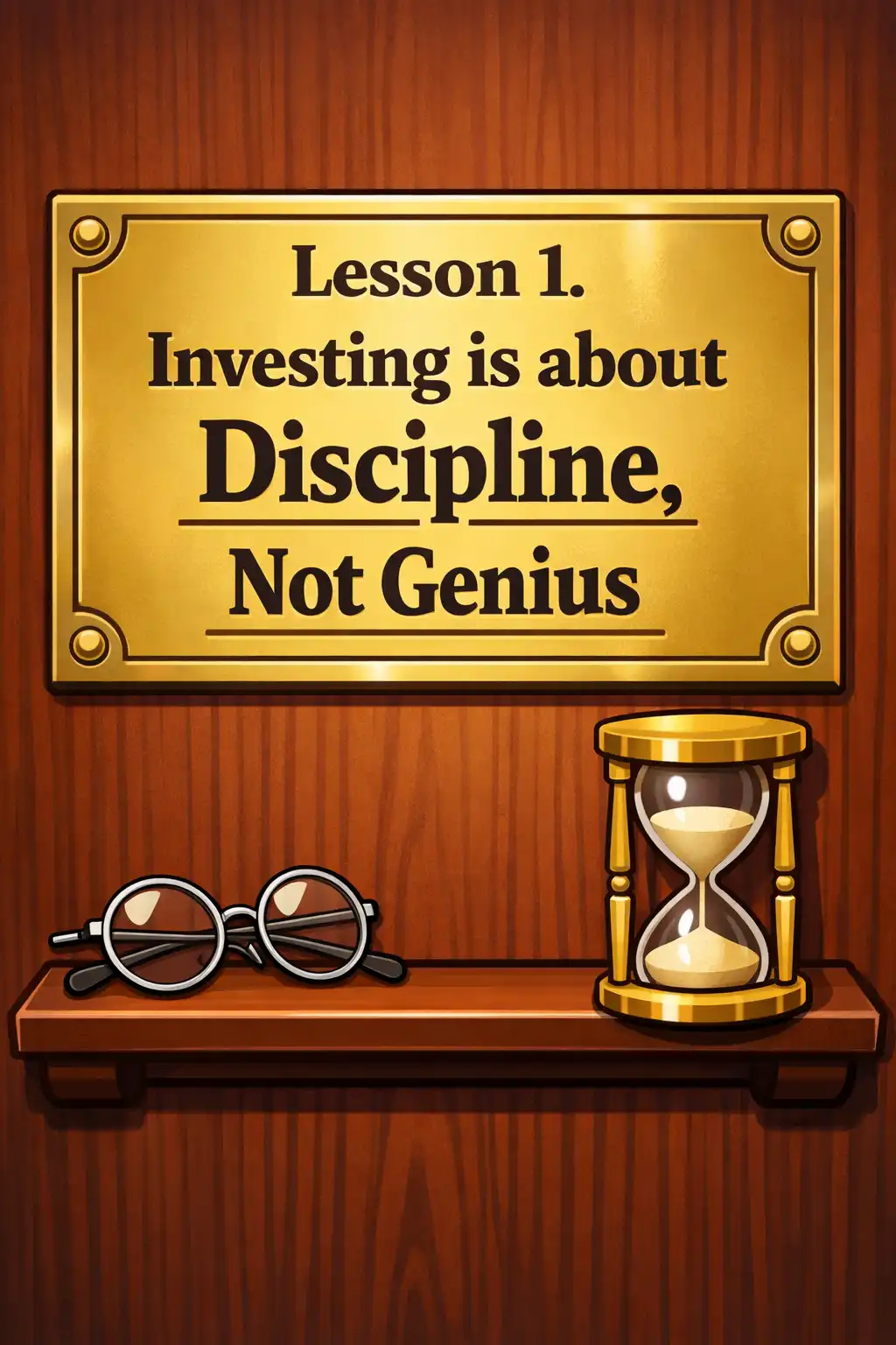 The Intelligent Investor visual: Lesson 1. Investing is about discipline, not genius