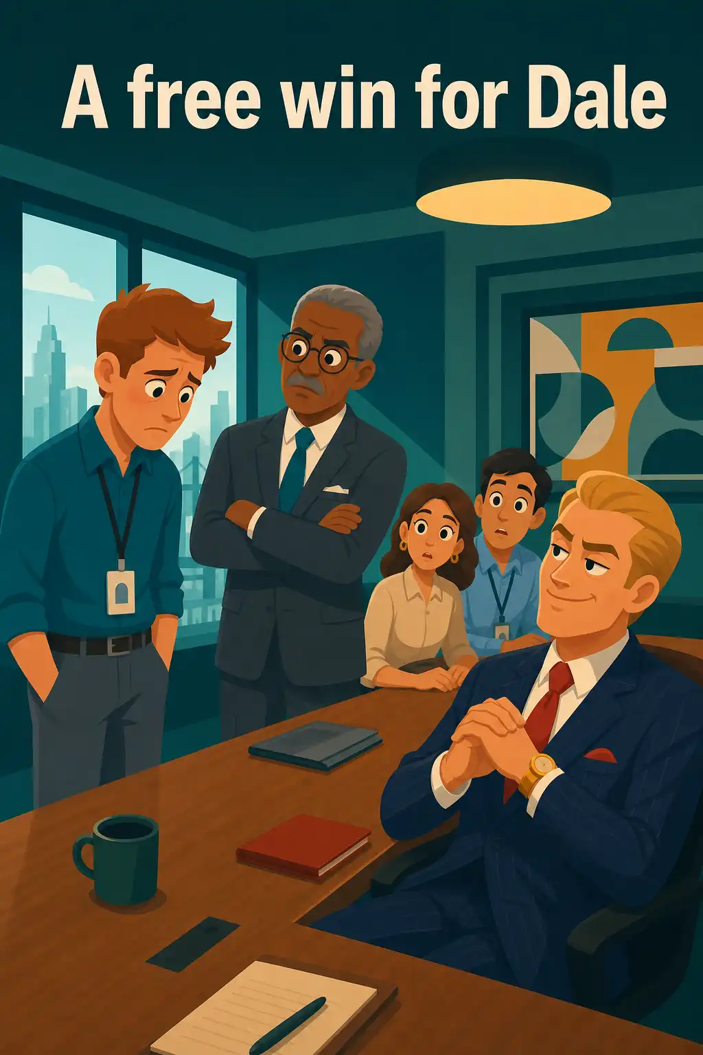 The Laws of Human Nature preview: Kevin's face goes hot. He snaps back at Dale, his voice cracking, and the room goes silent. His boss frowns. In about te