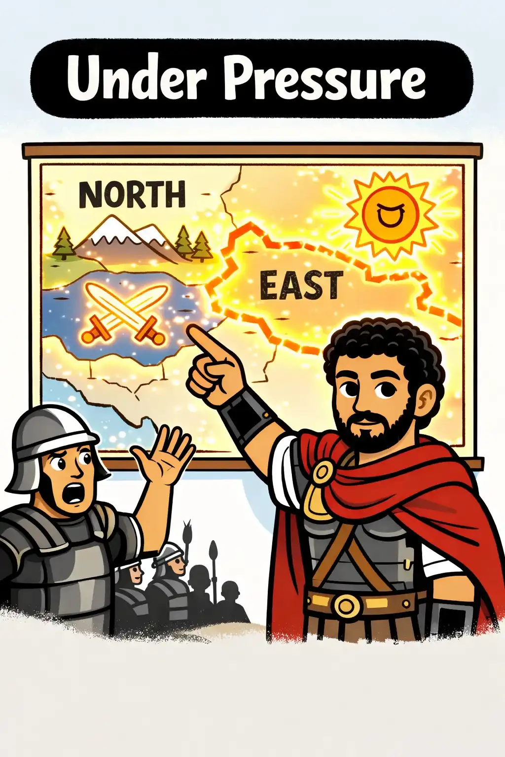 Meditations preview: His reign wasn’t calm. There were wars with Parthia in the East, and grinding frontier battles in the North.