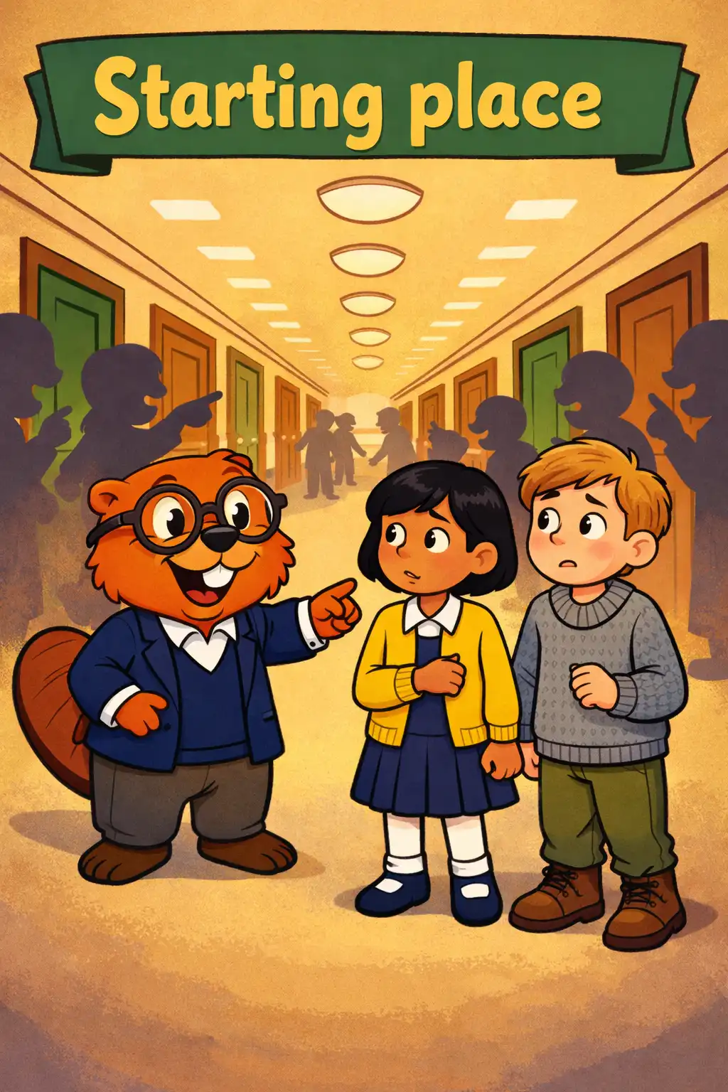 Mere Christianity visual: Picture a crowded building: one long hallway, many doors, and people nervously asking, “Which room is right?” That hallw
