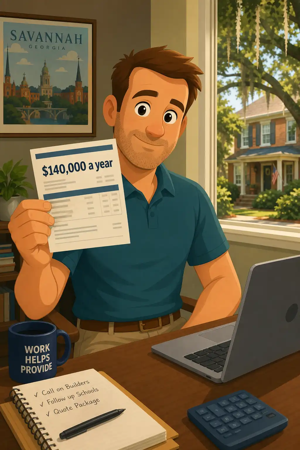 The Millionaire Next Door preview: He's 38, a territory sales manager for a commercial HVAC distributor in Savannah. He earns $140,000 a year. And yet, his