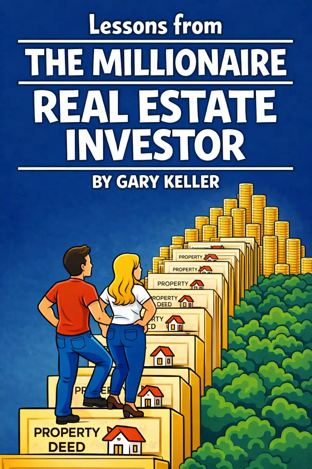 The Millionaire Real Estate Investor visual: "The Millionaire Real Estate Investor" by Gary Keller is a step-by-step guide to building lasting wealth through real es