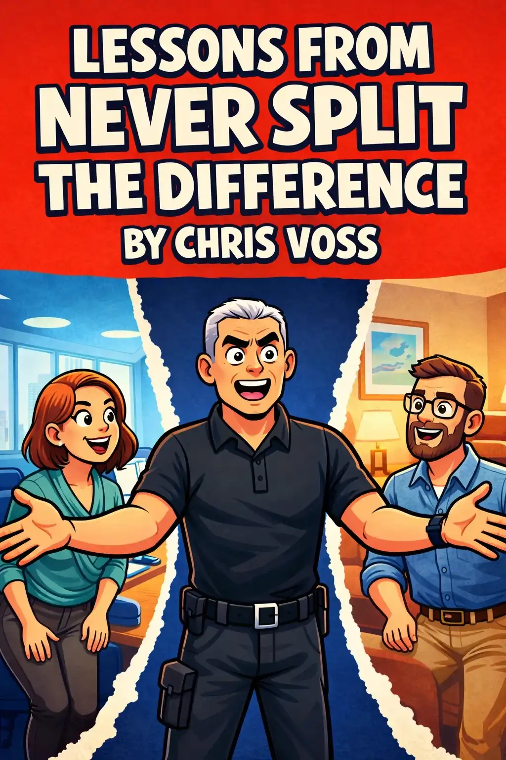 Never Split the Difference visual: "Never Split the Difference" by Chris Voss reveals FBI hostage negotiation secrets that can transform how you handle any