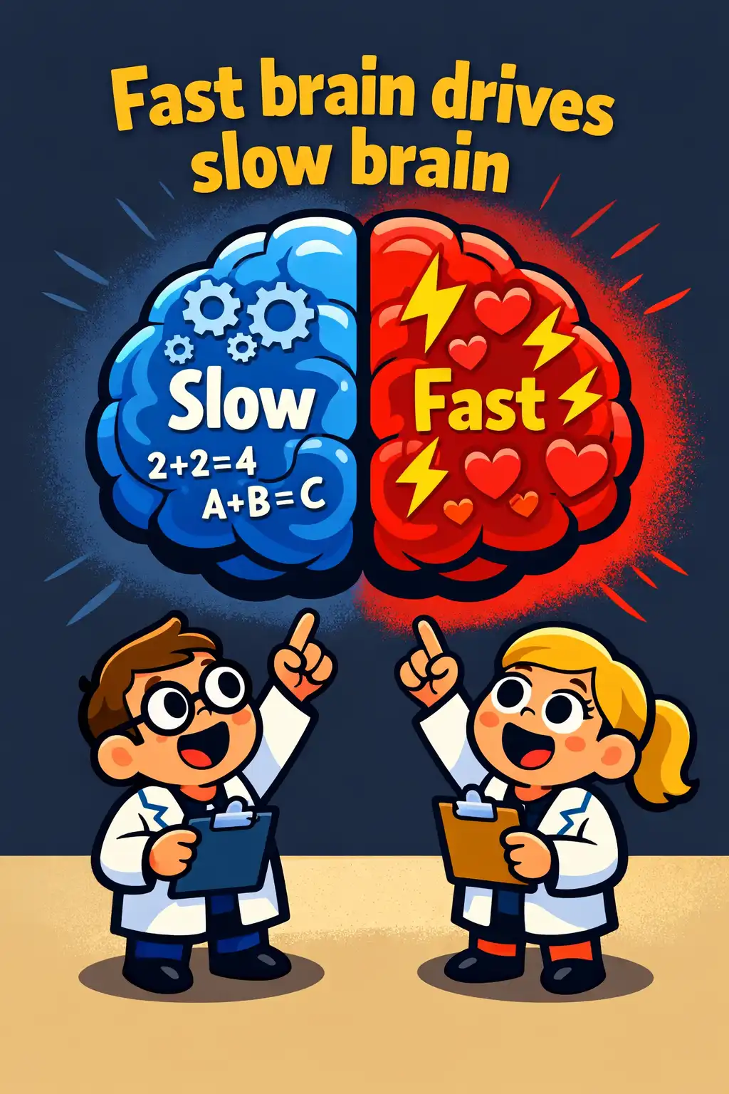 Never Split the Difference preview: Psychologists Daniel Kahneman and Amos Tversky proved that our fast, emotional brain actually drives our slow, logical b