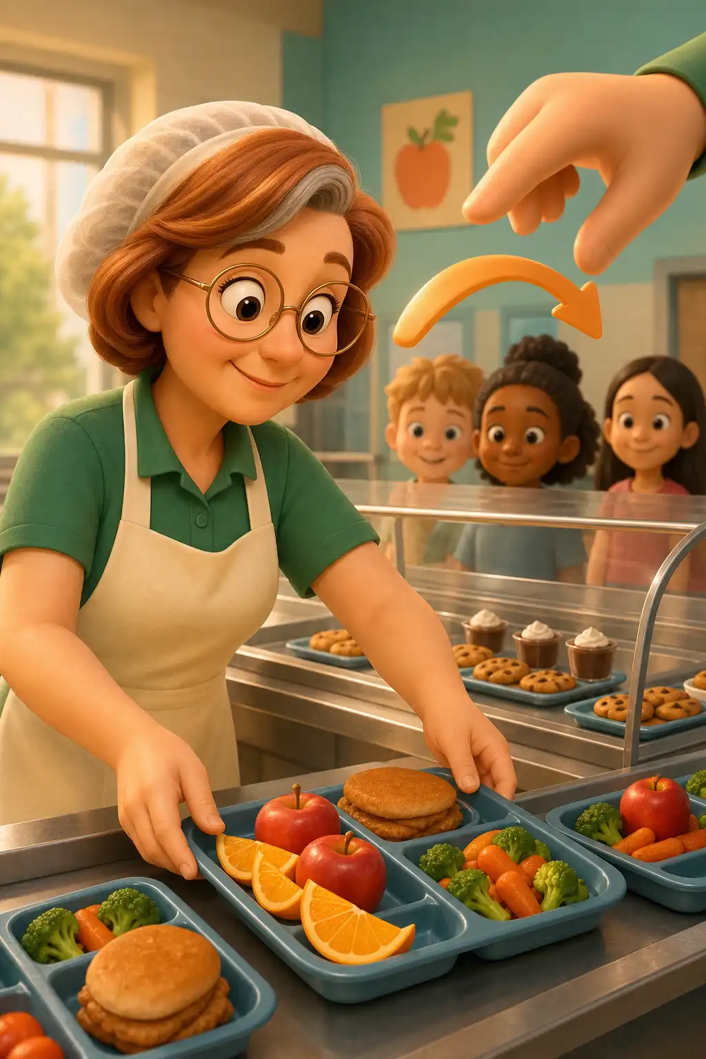 Nudge preview: Picture Carolyn, a school cafeteria director who discovers something wild. Just by rearranging the food, changing nothin