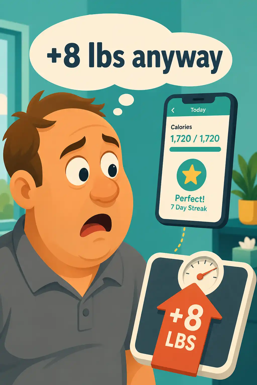The Obesity Code visual: Dave grips the exam table as his doctor says the word prediabetic. And here's the kicker. He's spent six months counting