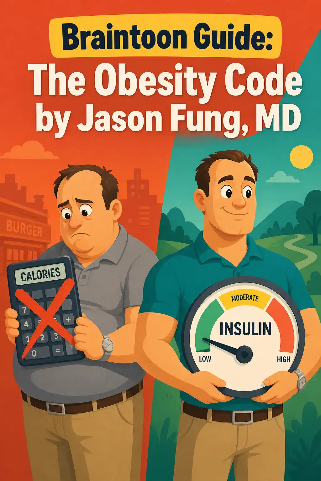The Obesity Code visual: The Obesity Code by Jason Fung, MD argues that weight gain isn't about willpower or calories at all. It's about hormones