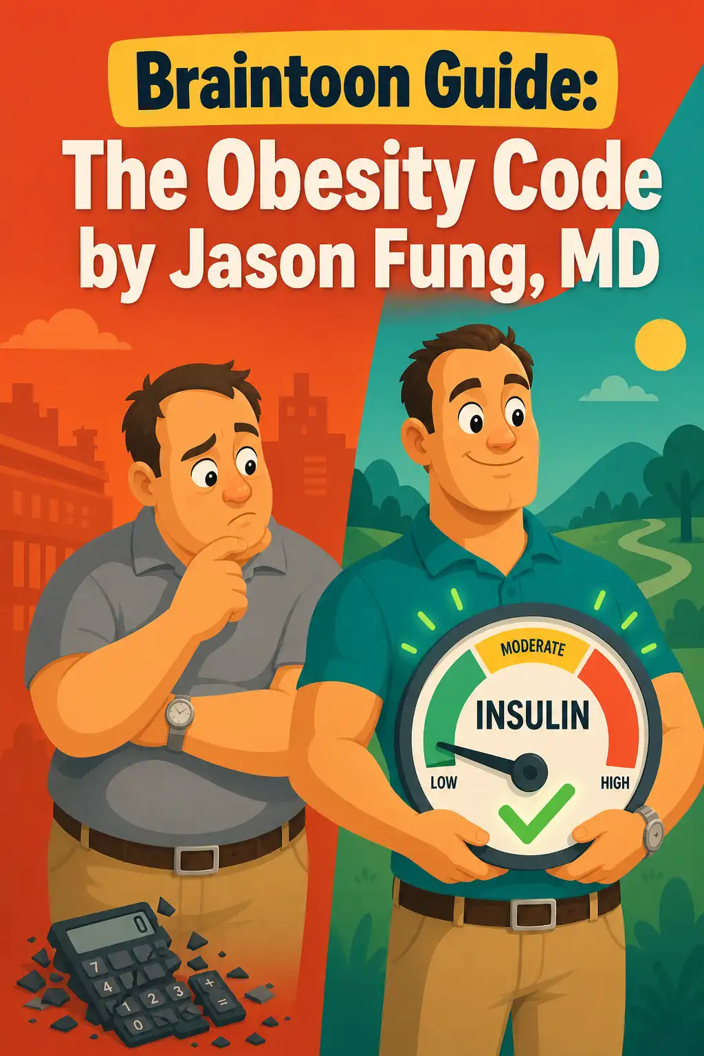 The Obesity Code visual: The Obesity Code by Jason Fung, MD argues that weight gain isn't about willpower or calories at all. It's about hormones
