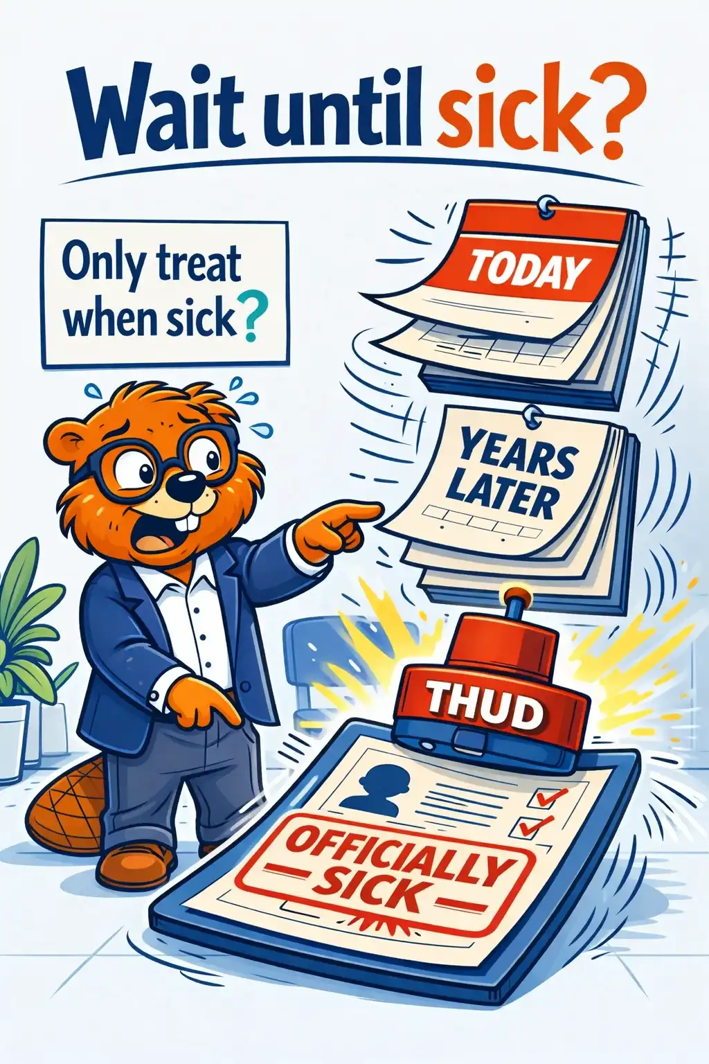 Outlive visual: What if the biggest health mistake isn’t what you eat today, but waiting until a doctor says, "You’re officially sick"?