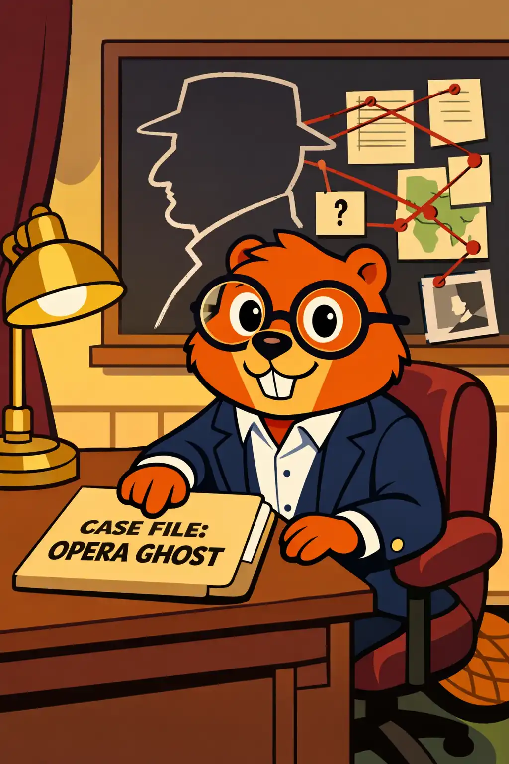 The Phantom of the Opera visual: From the first page, the narrator sounds less like a dreamy storyteller and more like an investigator building a case, i