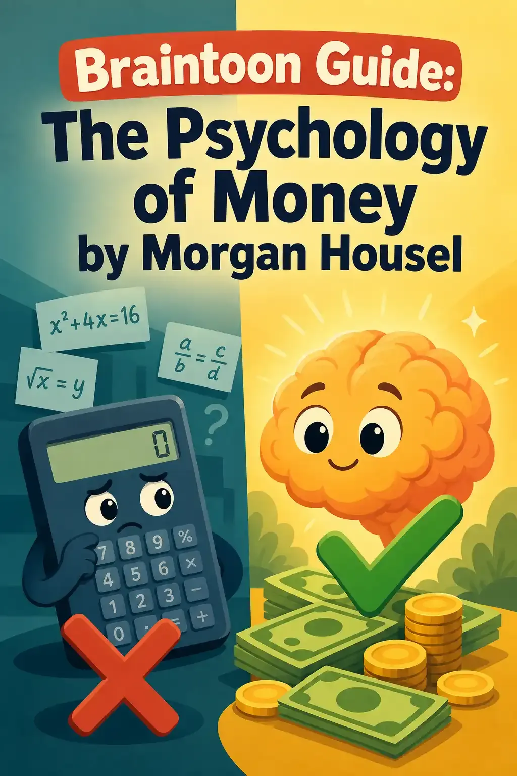 The Psychology of Money visual: The Psychology of Money by Morgan Housel argues that doing well with money has less to do with intelligence and more wit