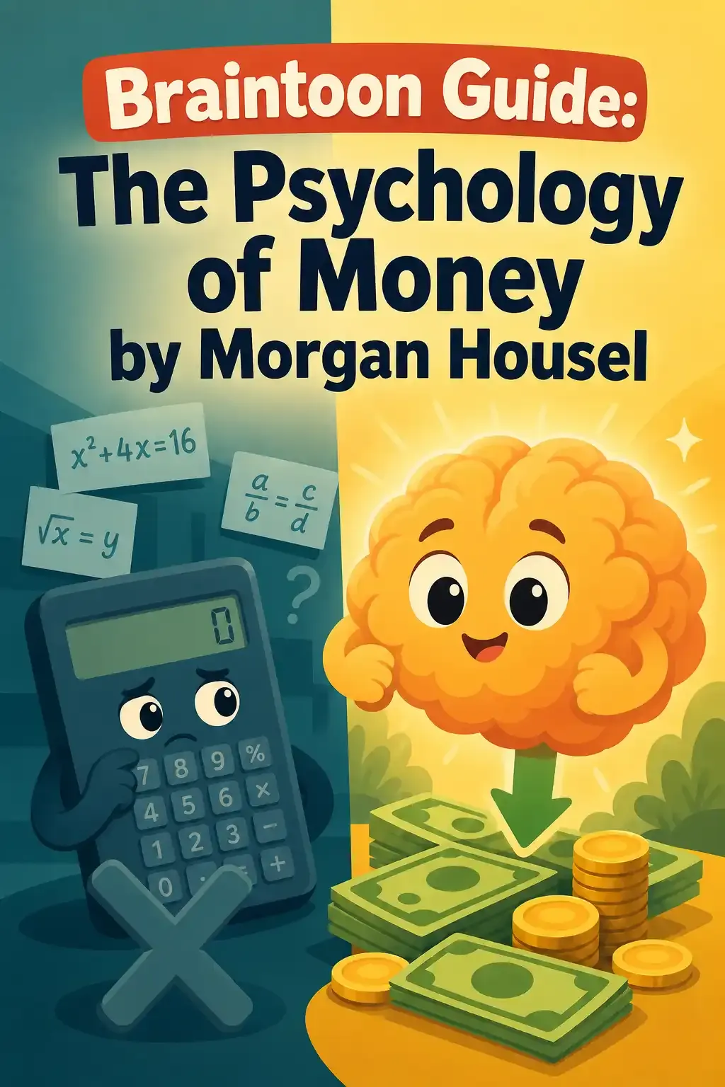 The Psychology of Money visual: The Psychology of Money by Morgan Housel argues that doing well with money has less to do with intelligence and more wit